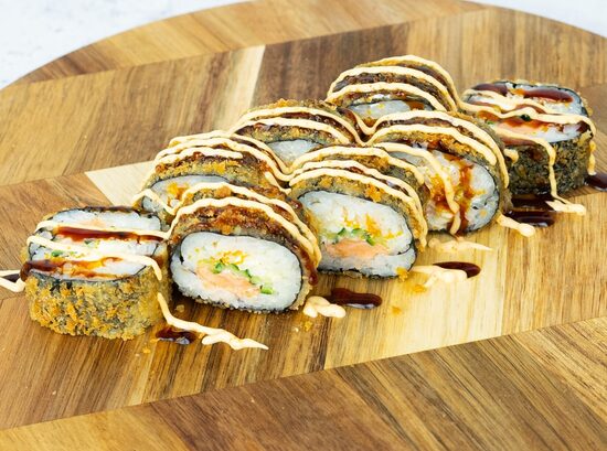SAKE TEMPURA MAKI